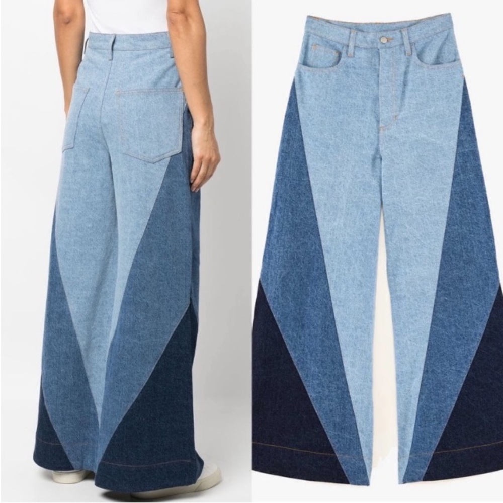FARM Rio Blue Flare & Wide Leg Jeans